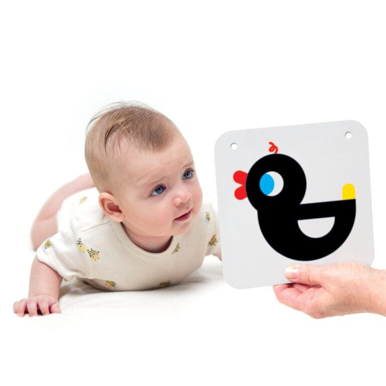 High Contrast Baby Cards 0+ 3+ mánaða