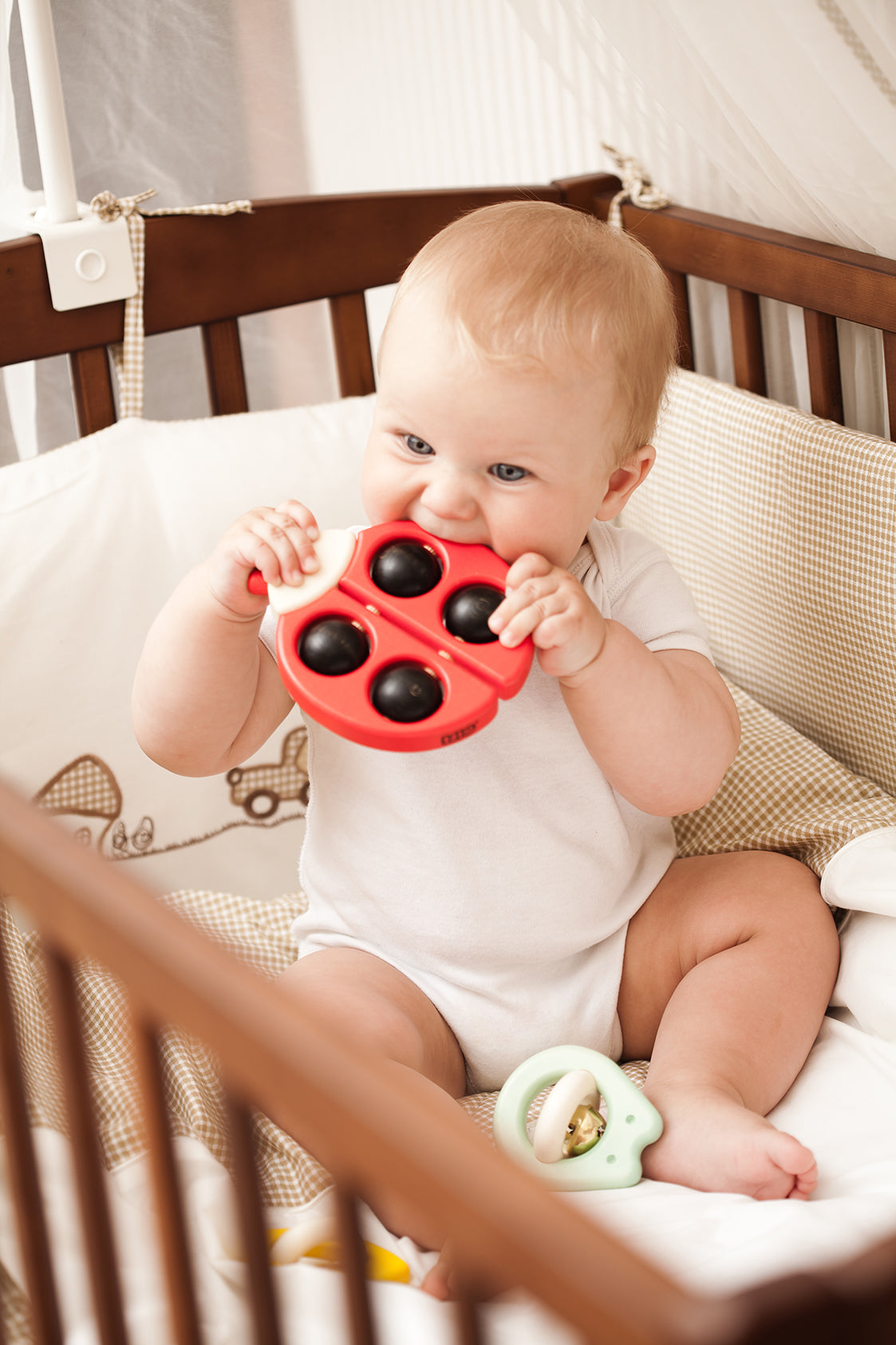 Viðarleikfang Ladybird - Red