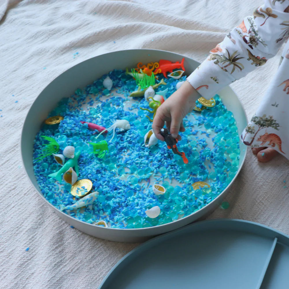 Sensory Tray Play - Lilac