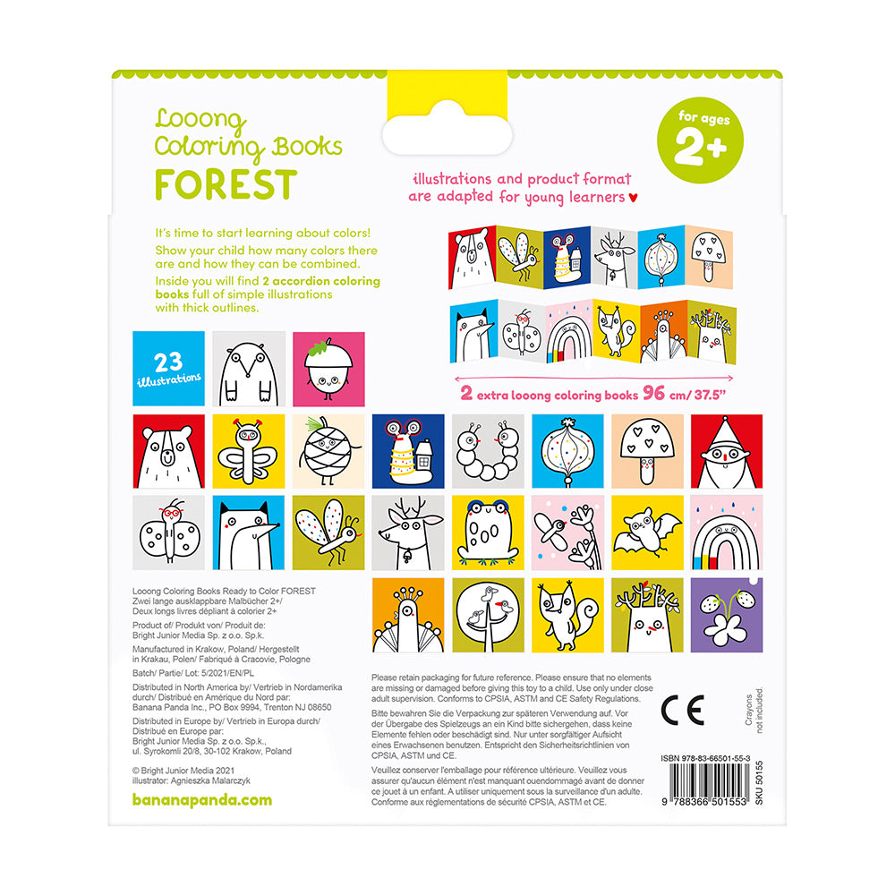 Looong Coloring Books - Ready to colour Forest 2+