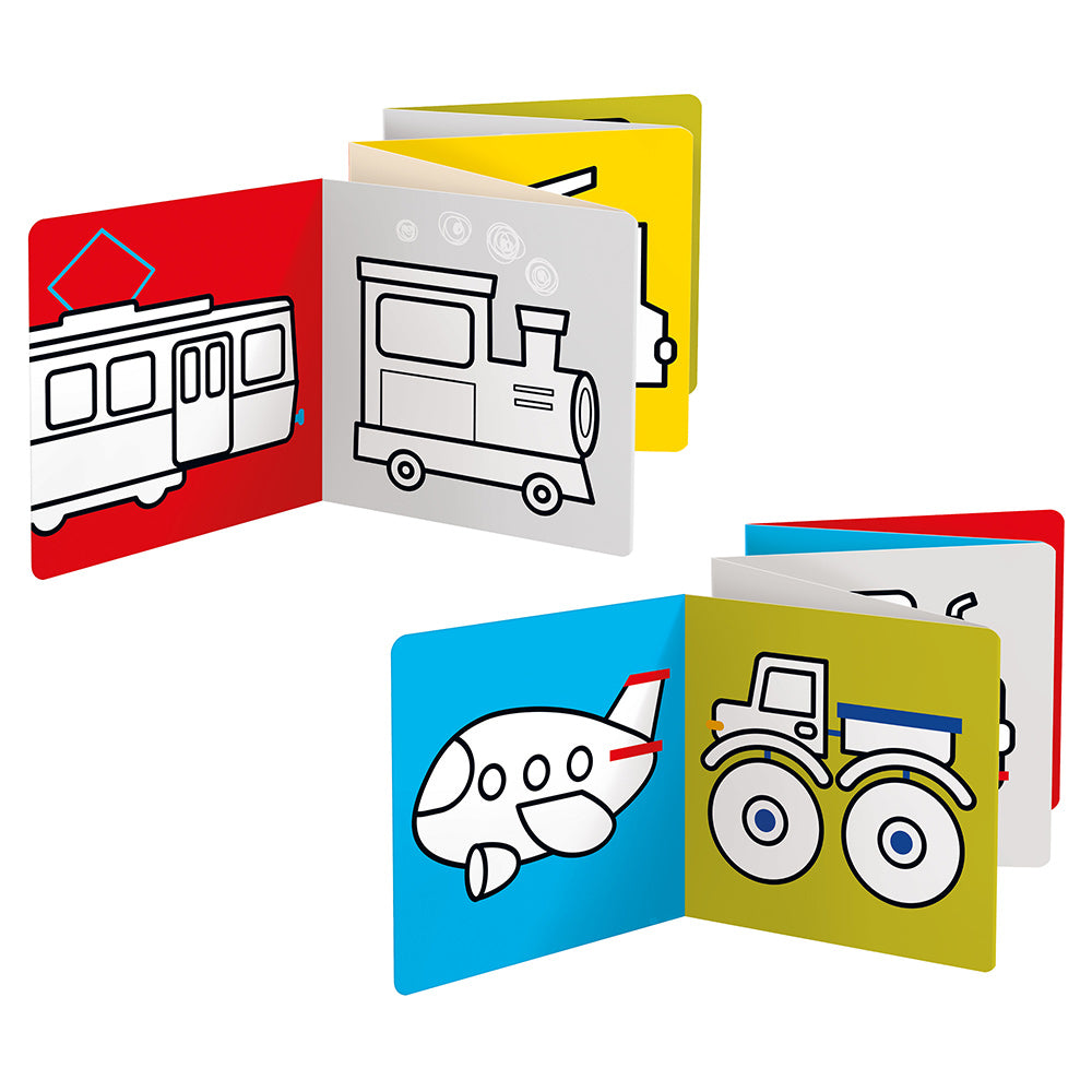 Looong Coloring Books - Ready to colour Vehicles 2+