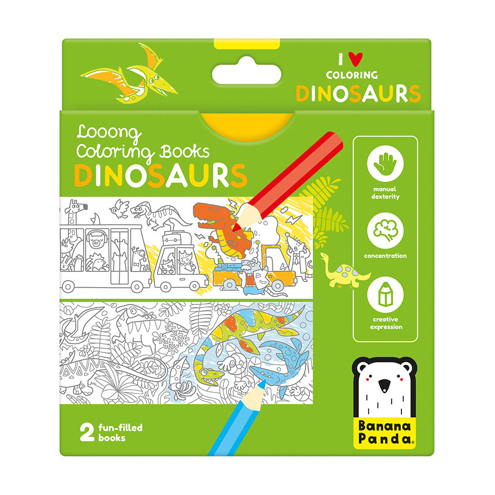 Looong Coloring Books - Dinosaurs 4+