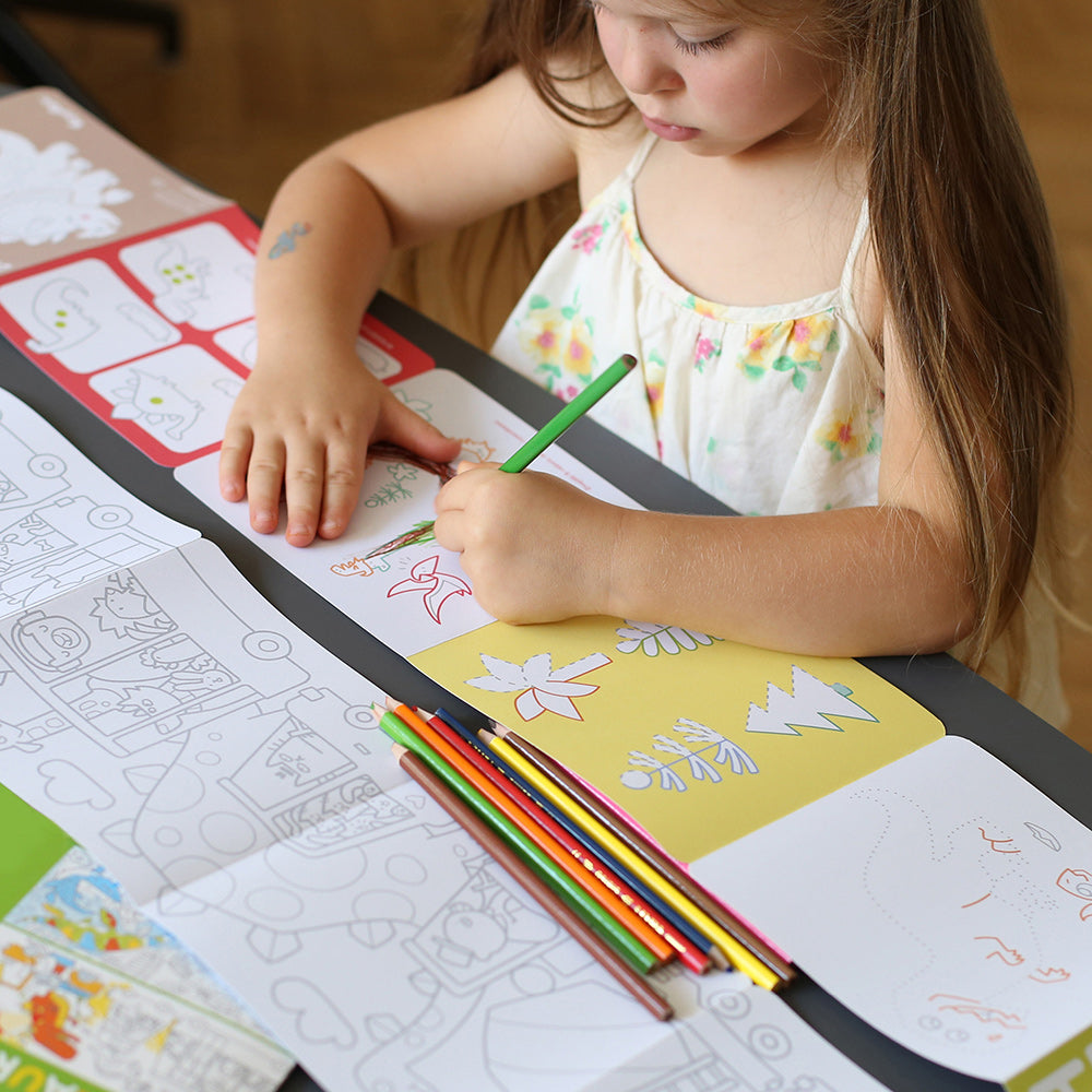 Looong Coloring Books - Dinosaurs 4+