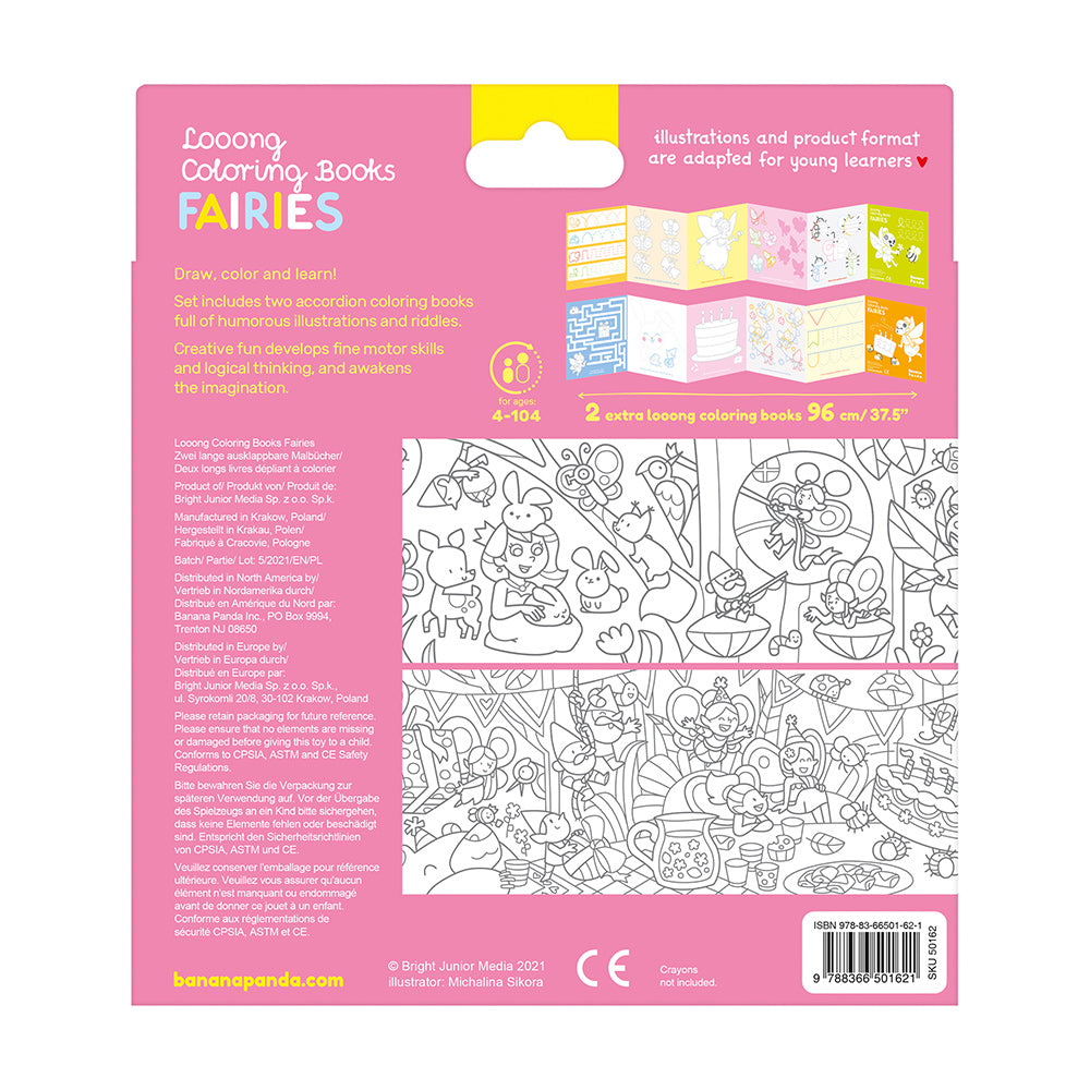 Looong Coloring Books - Faries 4+
