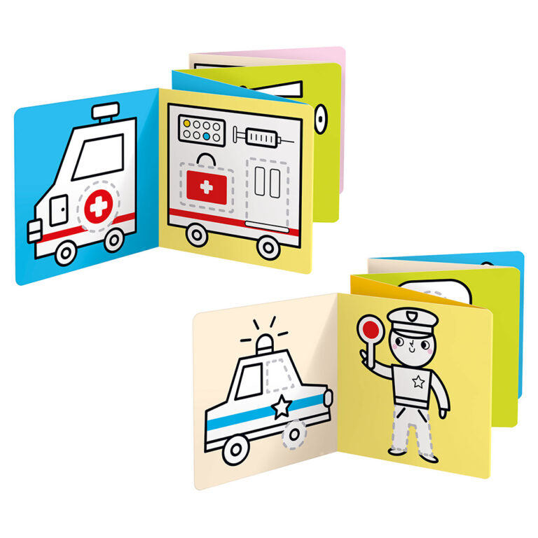 Looong Coloring Books - Vehicles 3+