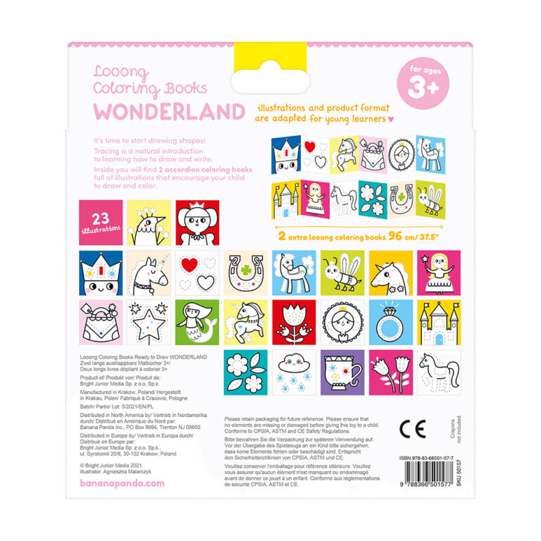 Looong Coloring Books - Wonderland 3+