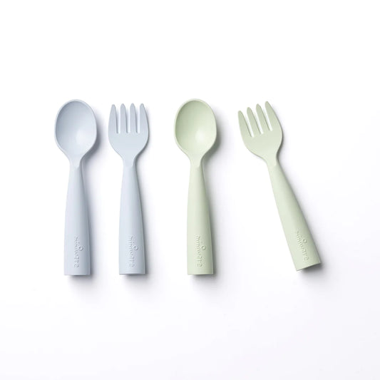 My First Cutlery Hnífaparasett - Pack of 2 (Aqua/Keylime)