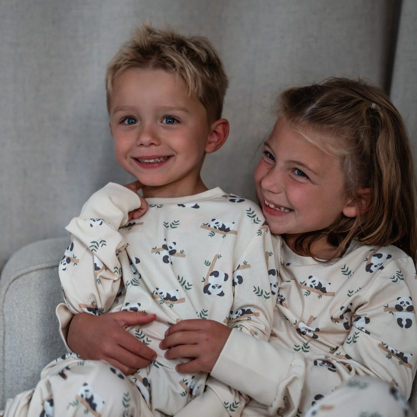 Bamboo Náttföt - Panda Beige