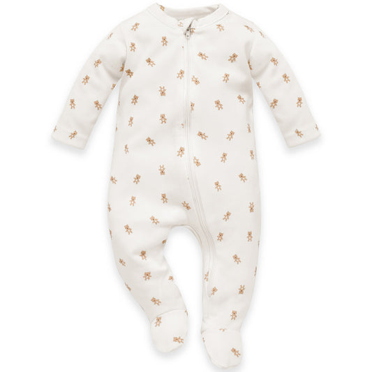 Renndur Náttgalli með sokkum - Ecri Teddy Bear