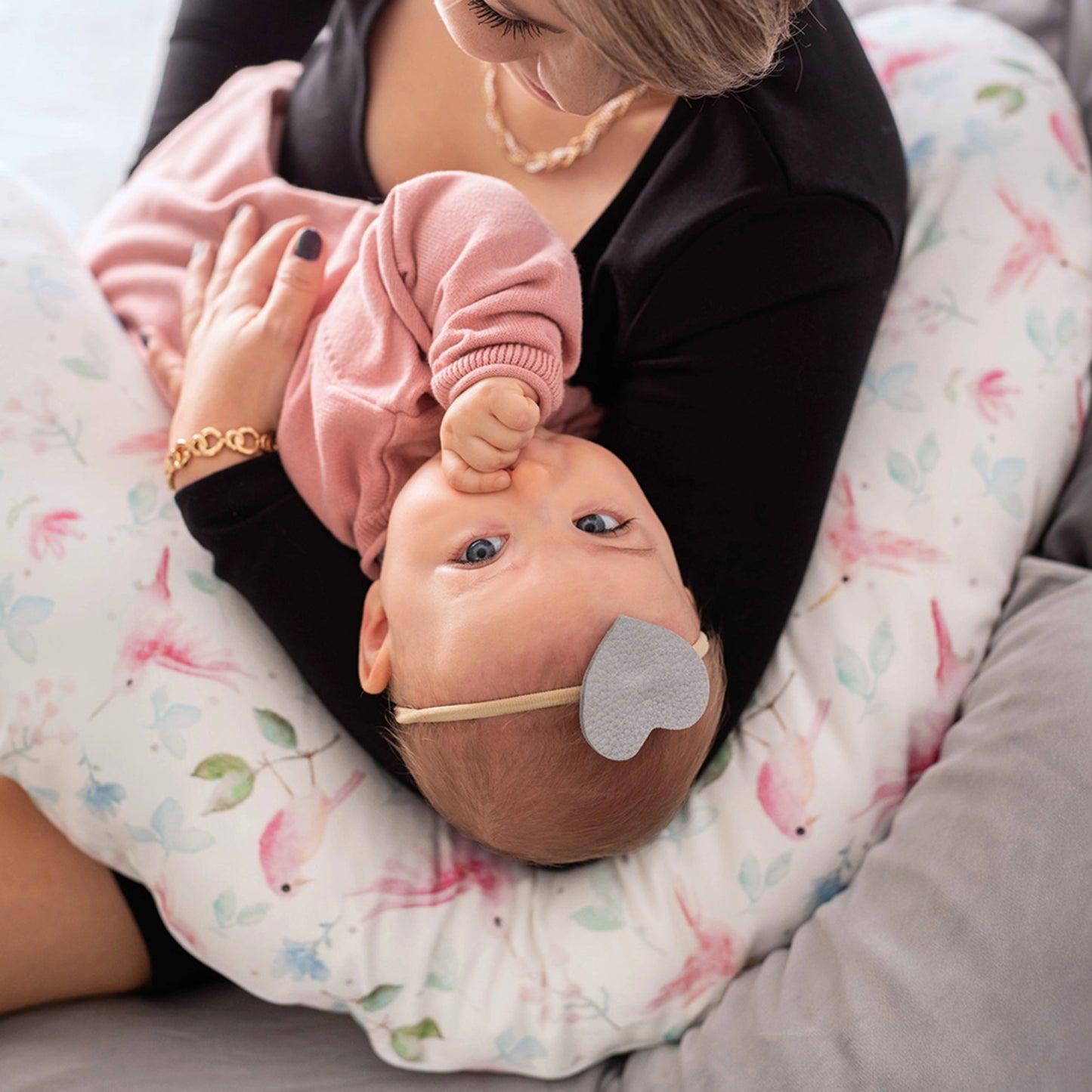 Brjóstagjafa- og meðgöngu púði - Maternity Pillow 2in1 - Heavenly Birds