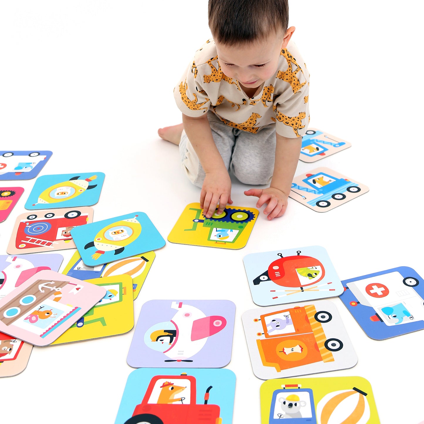 Suuuper Size Spil Memory Game - Vehicles 2+