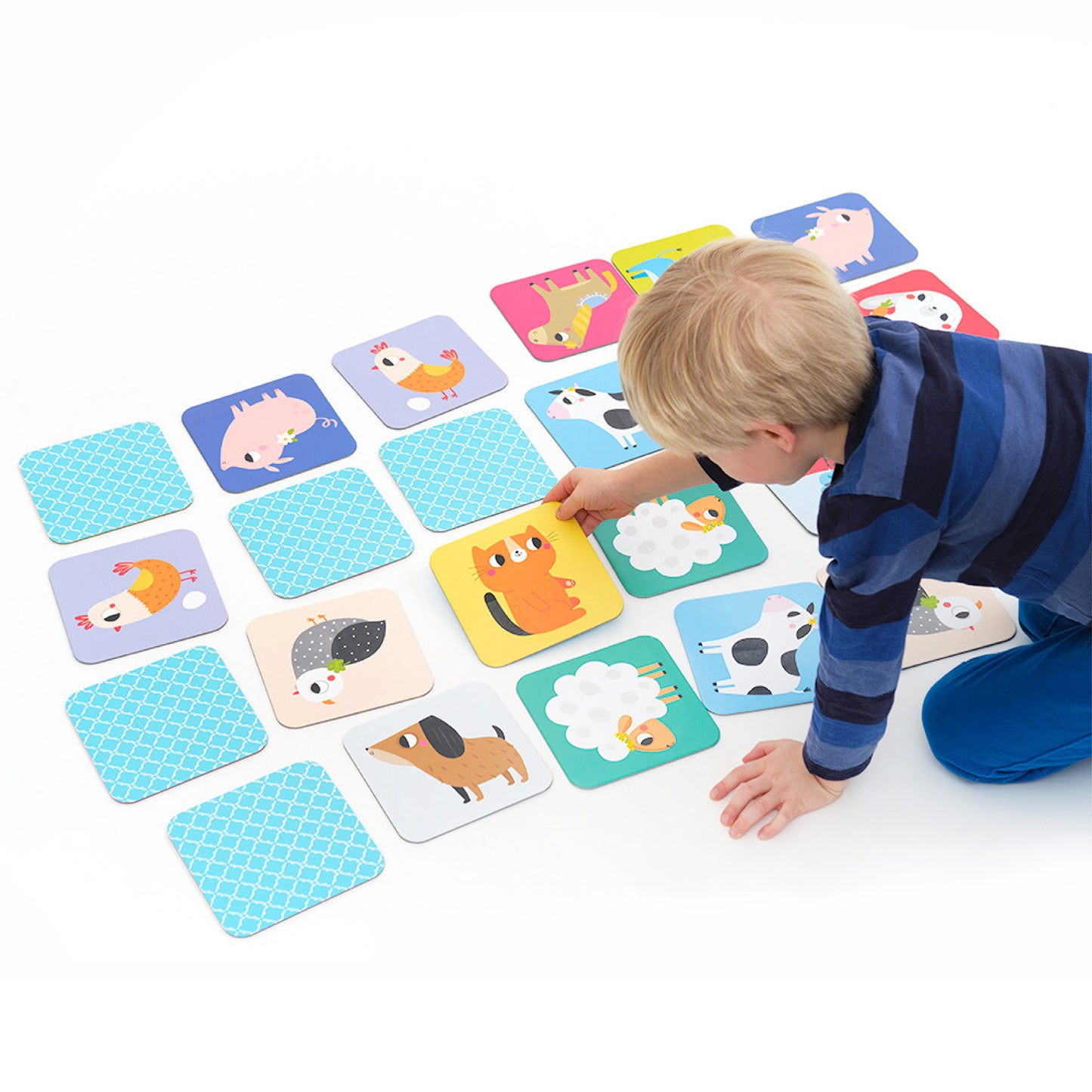 Suuuper Size Spil Memory Game - Farm Animals 2+