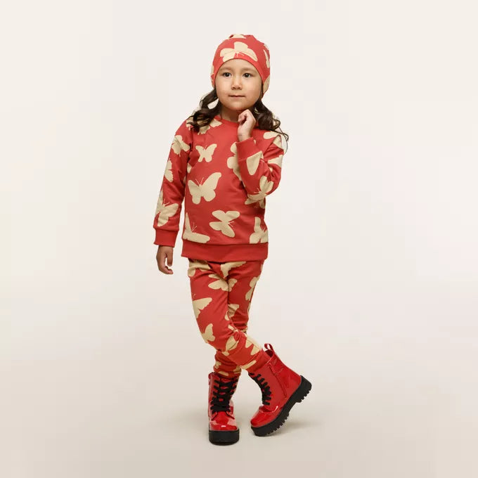 Jogging Peysa - Imagine Red Butterfly