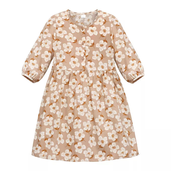 Kjóll - Tres Bien Beige Flowers