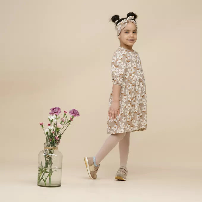 Kjóll - Tres Bien Beige Flowers