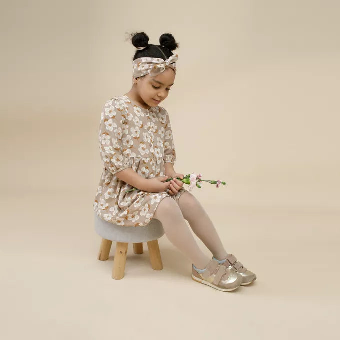 Kjóll - Tres Bien Beige Flowers