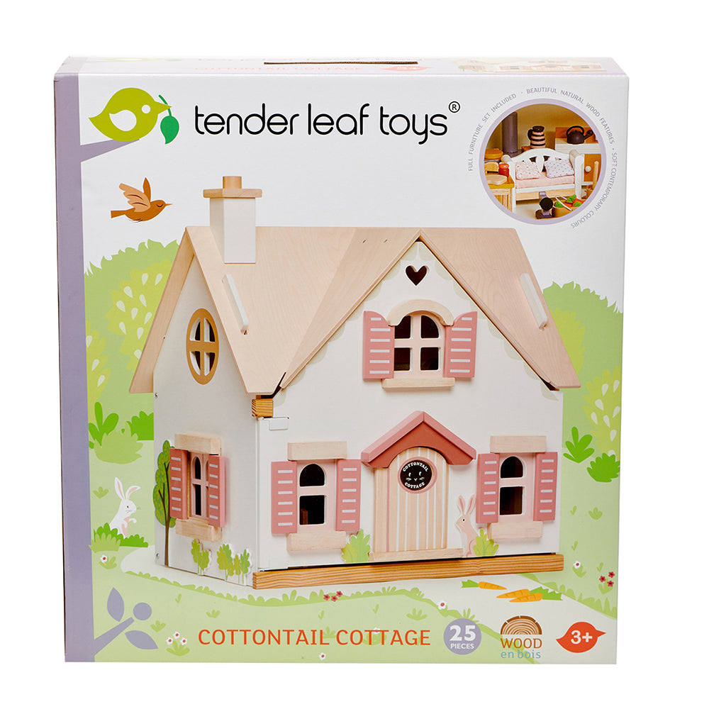 Dúkkuhús - Dollhouse with Furniture - Cottontail Cottage