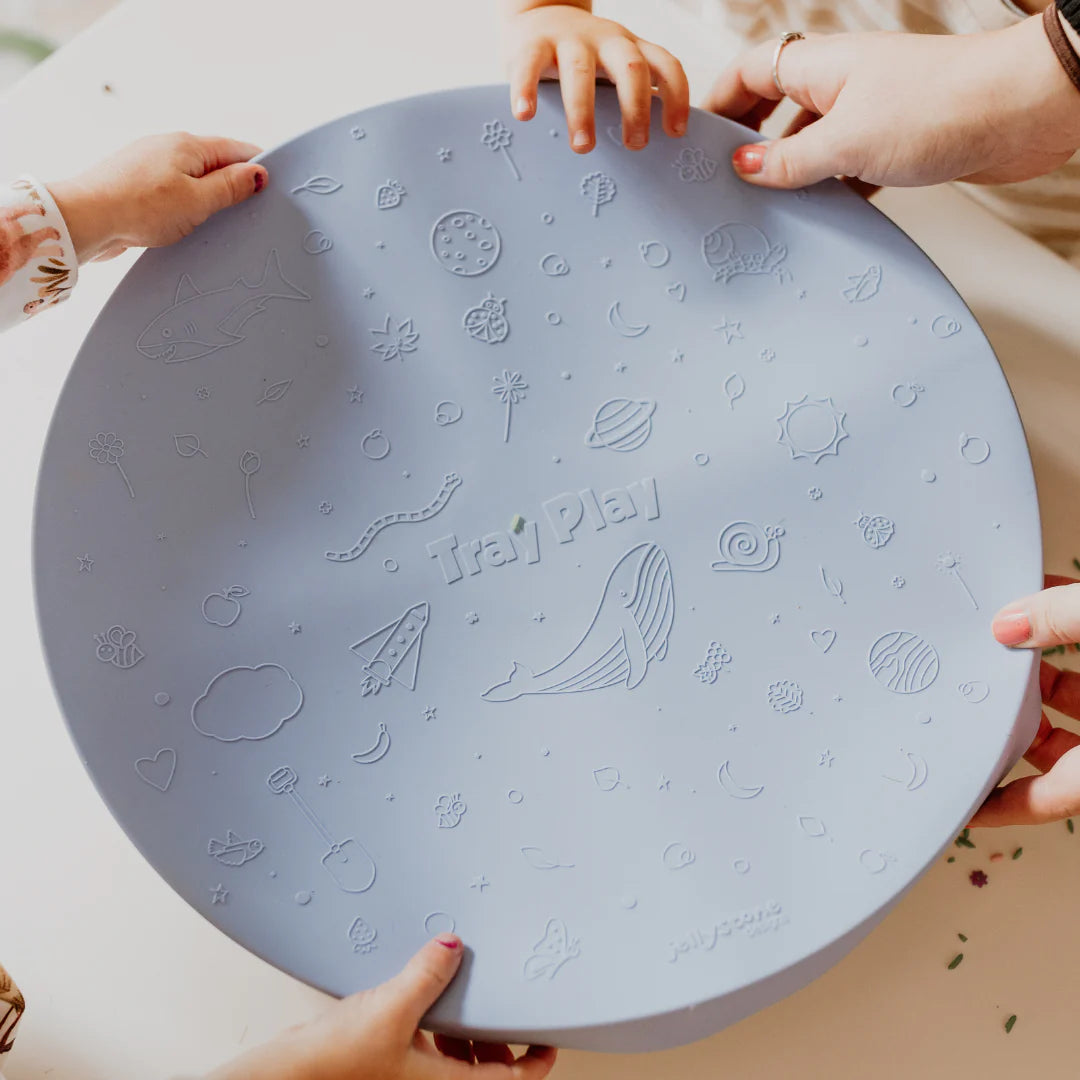 Sensory Tray Play - Blue