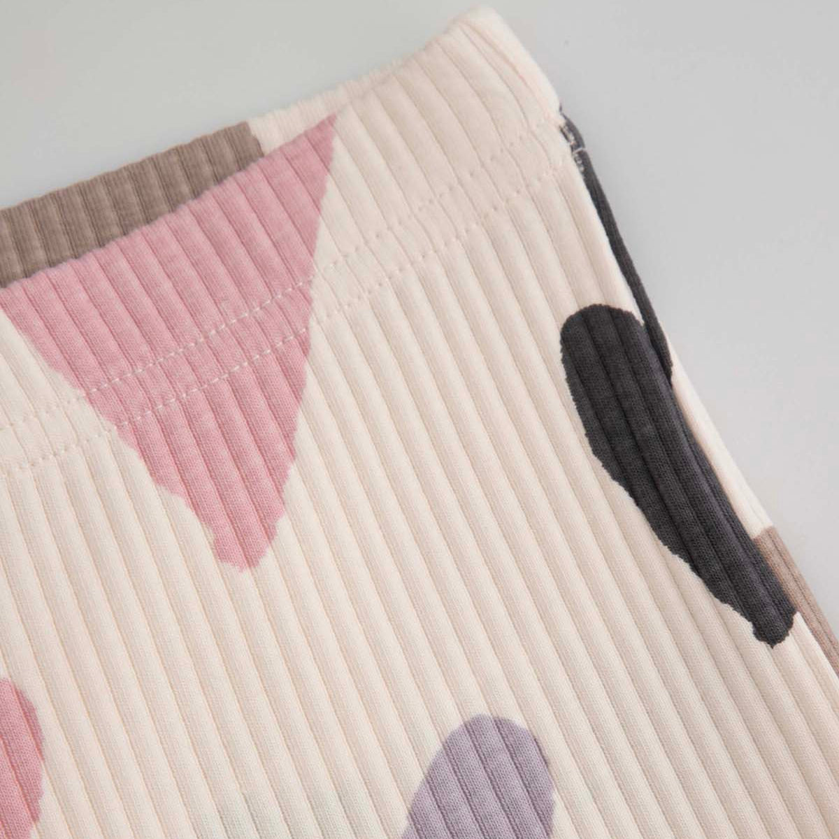 Útvíðar Leggings - Ribbed Hearts