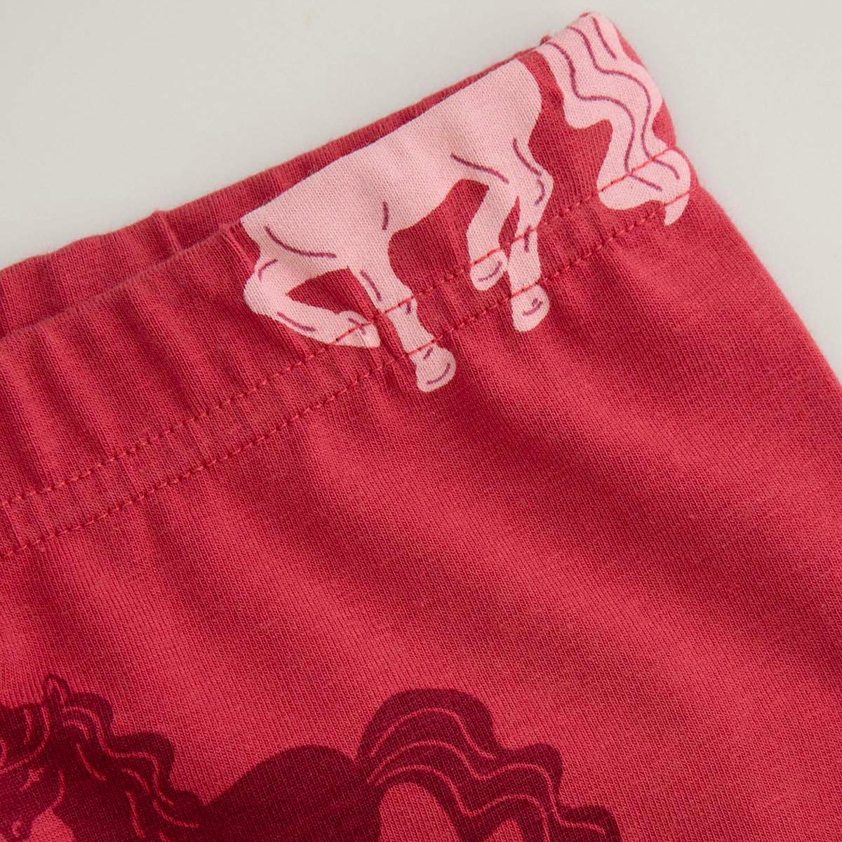 Leggings - Burgundy Horses