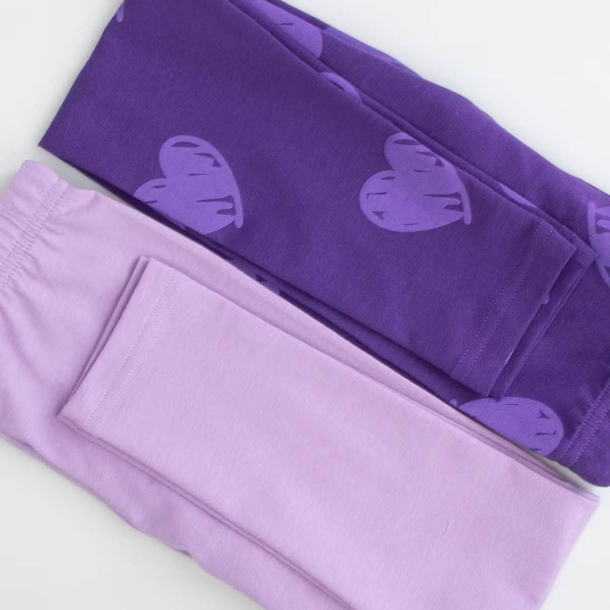 Leggings - Purple Hearts 2-pack