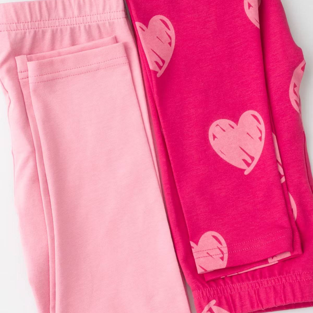 Leggings - Pink Hearts 2-pack