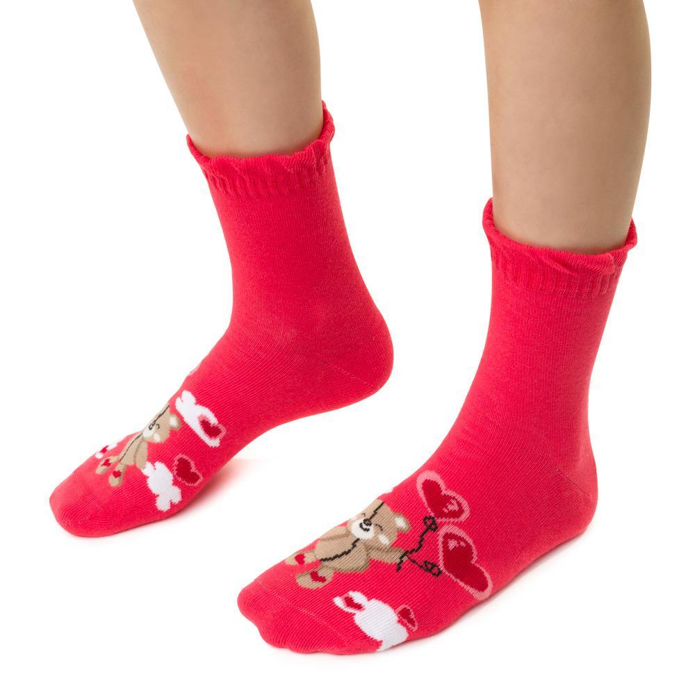 Sokkar - Pink Teddy st. 26-34