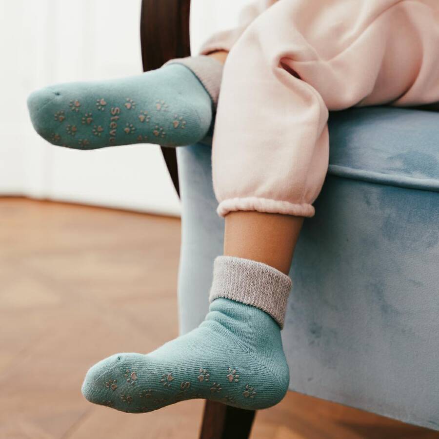 Sokkar með stoppi - Frotte Blue st. 20-25