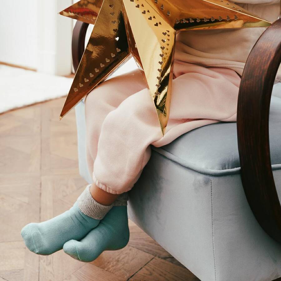 Sokkar með stoppi - Frotte Blue st. 20-25