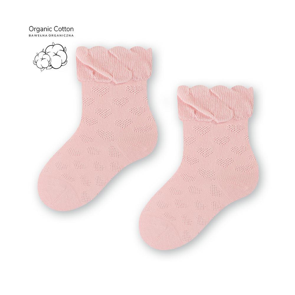 Organic Cotton Ungbarnasokkar - Pink