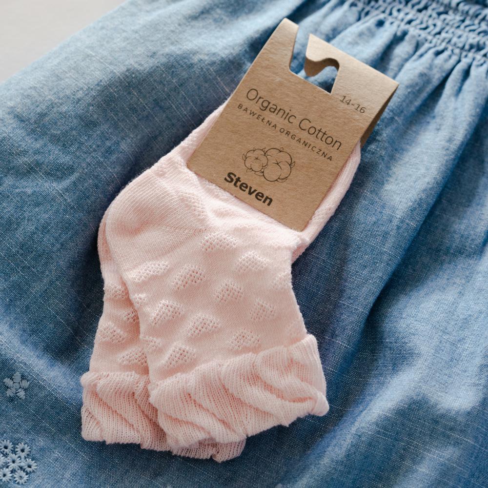 Organic Cotton Ungbarnasokkar - Pink