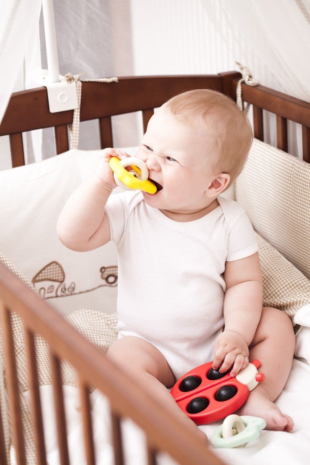 Viðarleikfang Ladybird - Red