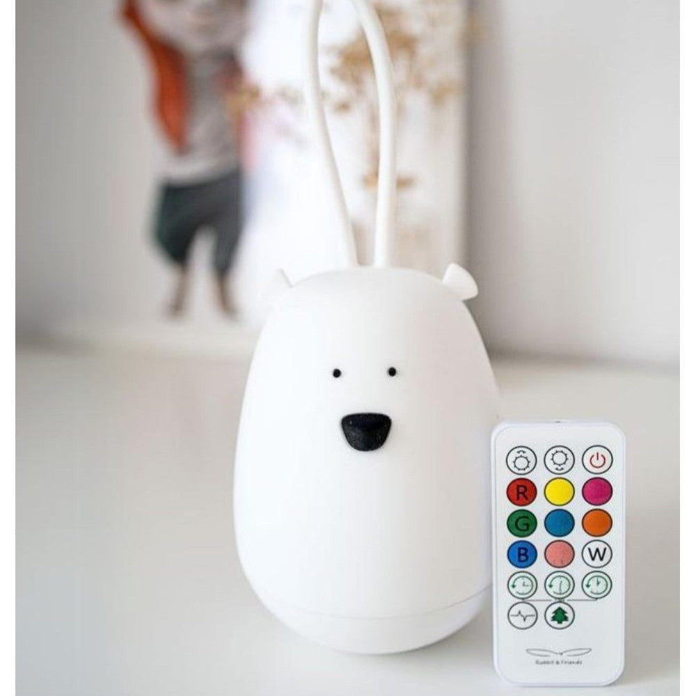 Soft Silicone Lampi með fjarstýringu - Hanging Brear White