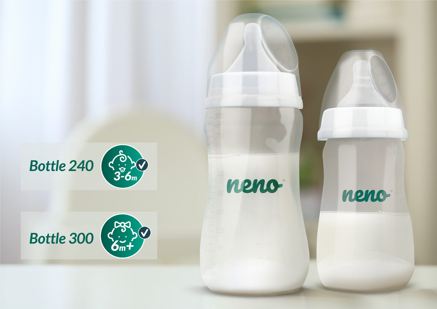 Neno Peli með túttu 2in1 240ml