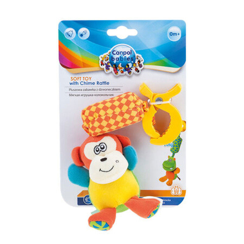 Mjúkt Leikfang - Soft Toy with rattle - Monkey