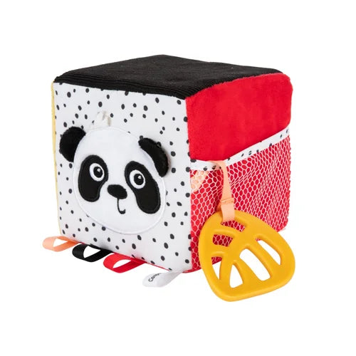 Mjúkt Leikfang - Soft Sensory Contrast Cube - BabiesBoo