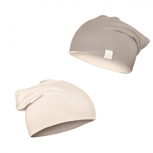 Viðsnúaleg húfa úr bambus Taupe - Beige