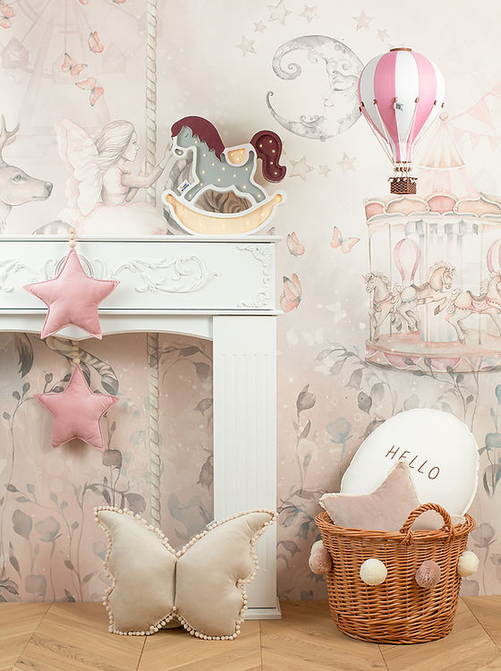 Loftbelgur M - White/Powder Pink