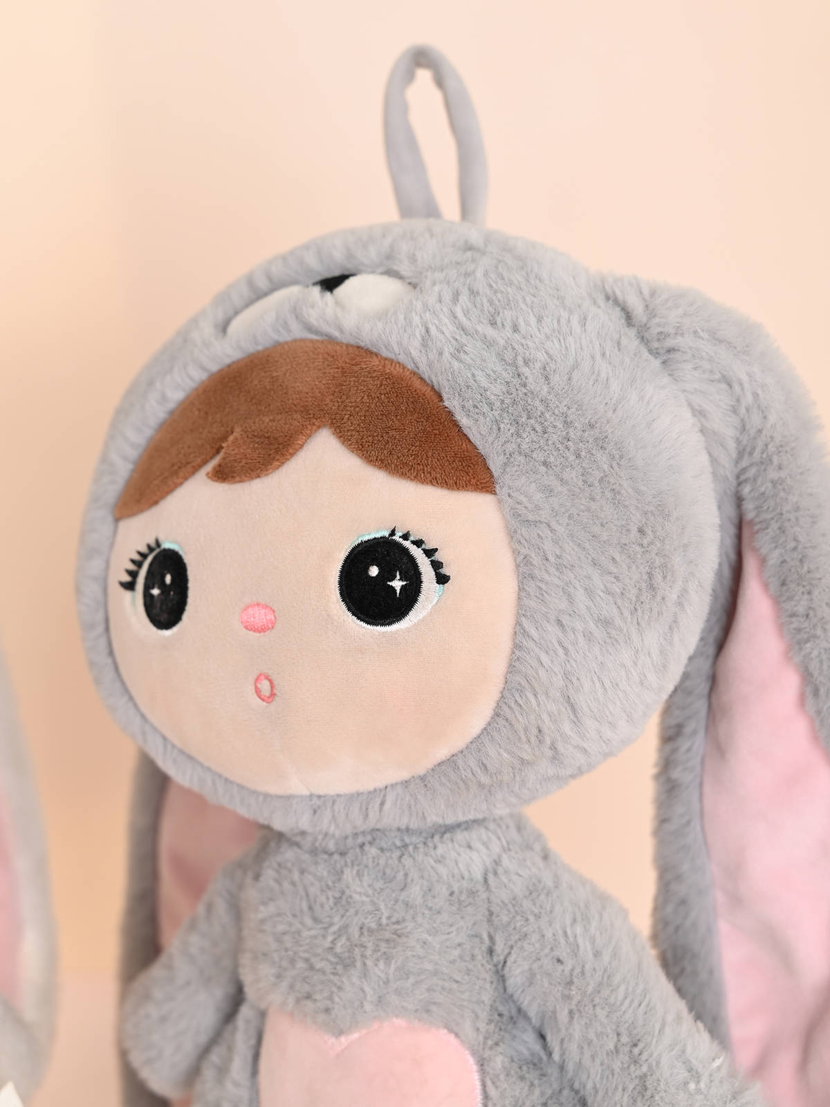 MeToo Gray/Pink Bunny 30cm