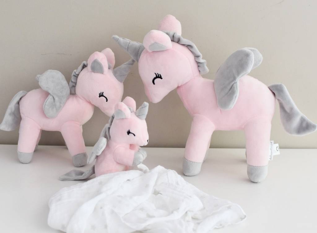 Plush Unicorn Pink L