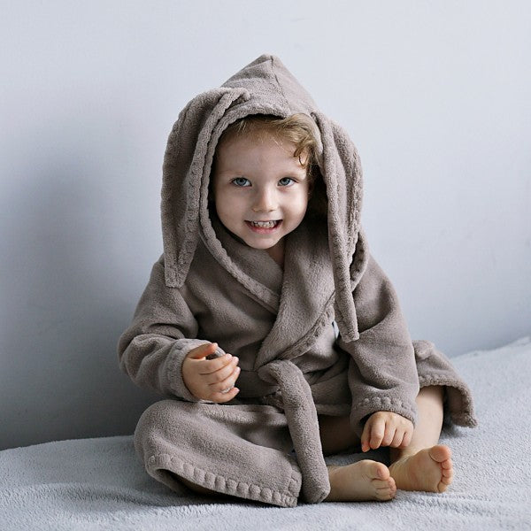 Baðsloppur - Bunny Gray