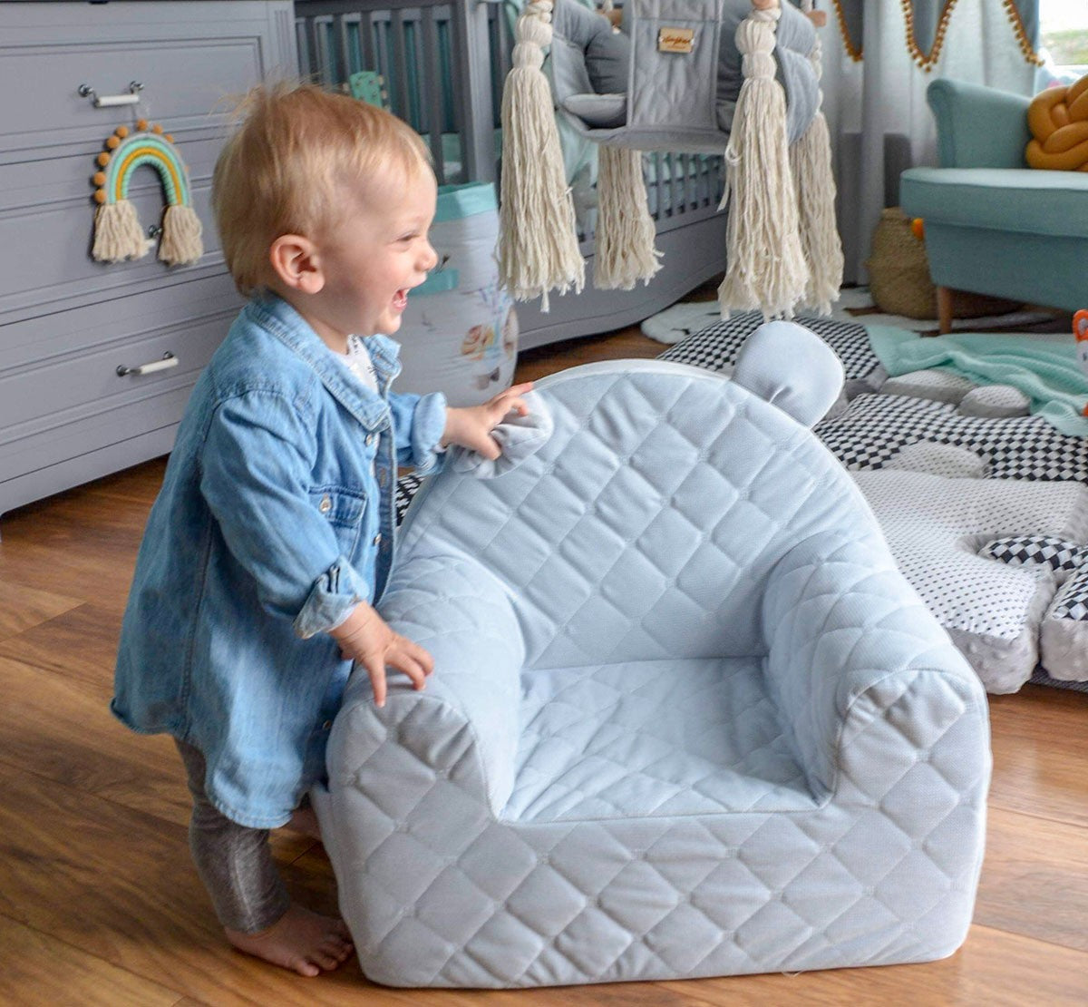 Velvet Stóll - Beige