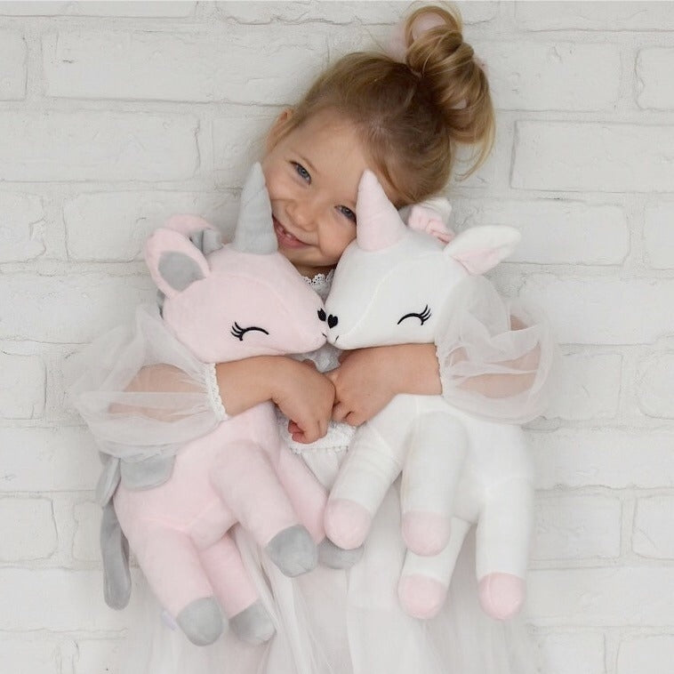 Plush Unicorn Pink L