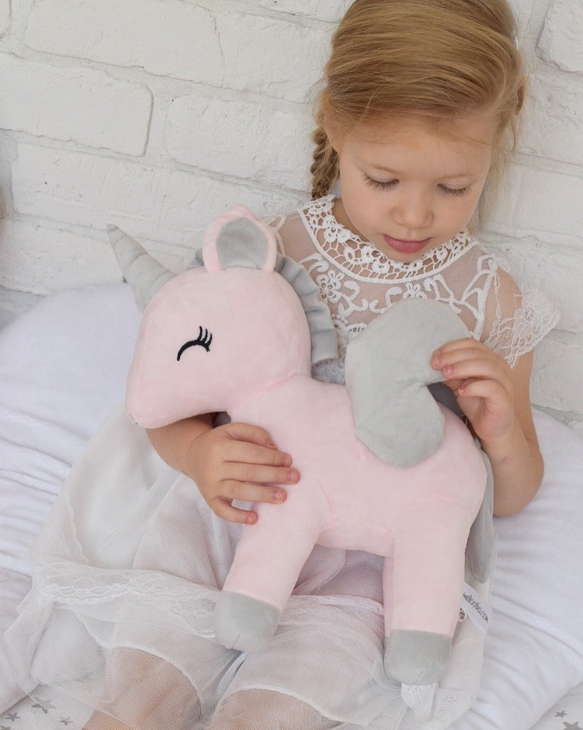 Plush Unicorn Pink L