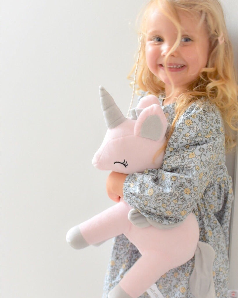 Plush Unicorn Pink L