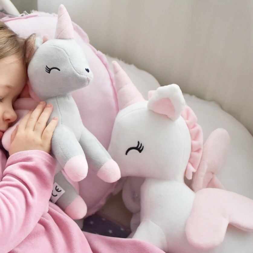 Plush Unicorn Gray M