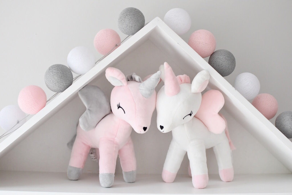 Plush Unicorn Pink L