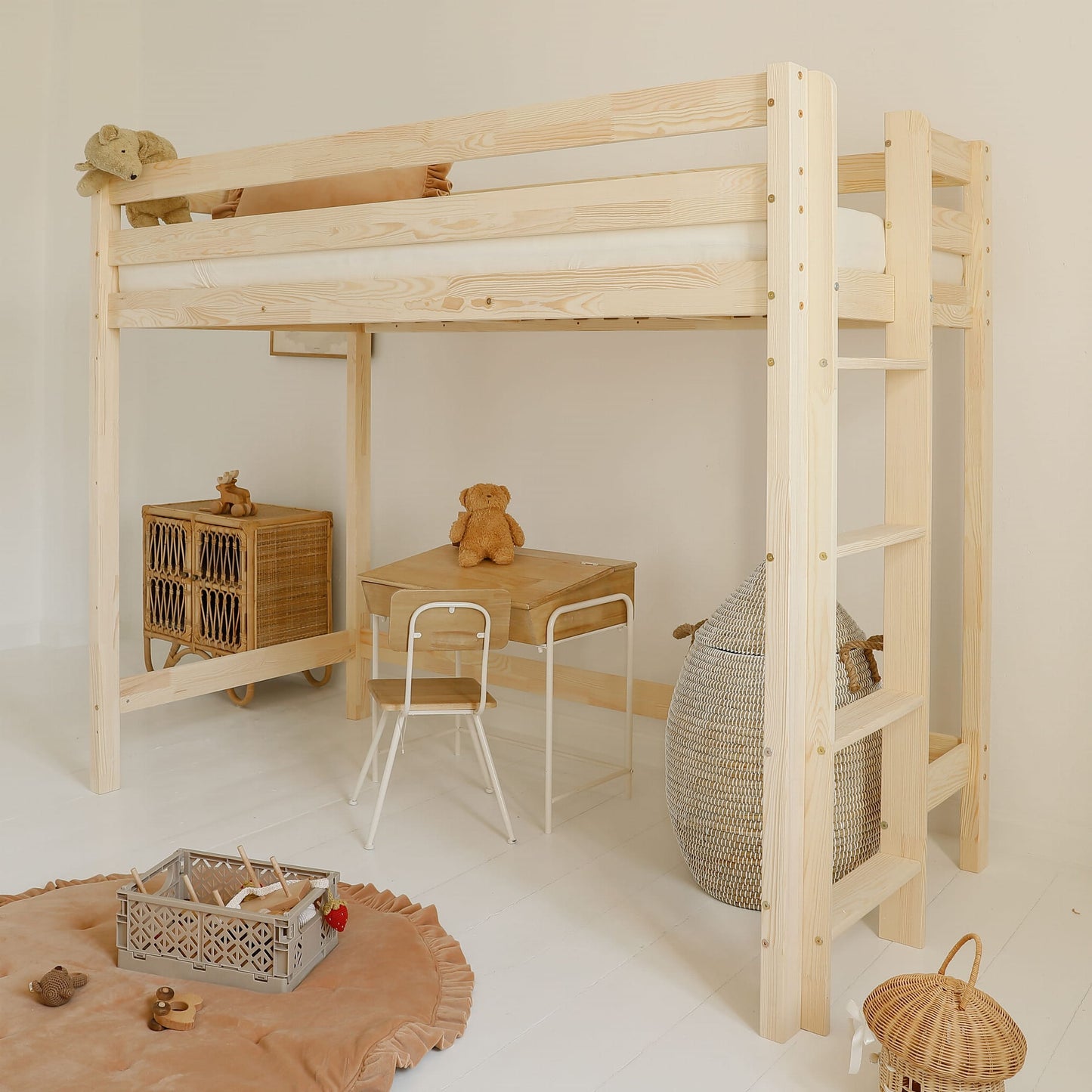 Basic Loft Bed Natural