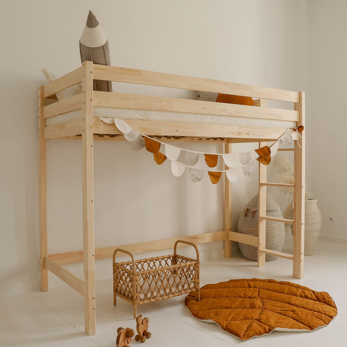 Basic Loft Bed Natural