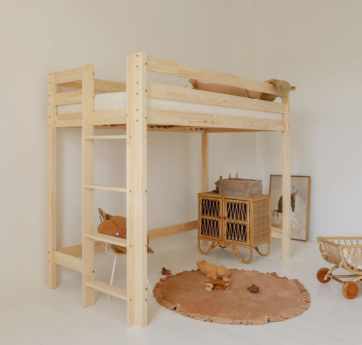 Basic Loft Bed Natural